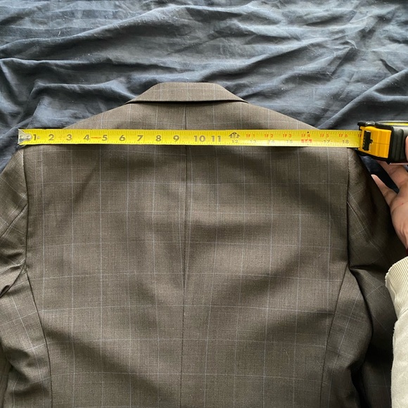 Combatant Gentlemen Brown/Blue Windowpane 3-piece Suit - Picture 6 of 16